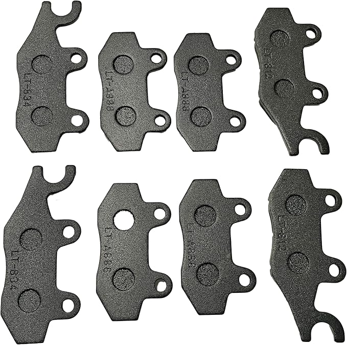 Complete Front and Rear Severe Duty Brake Pad Set for 2008-2013 Yamaha Rhino 700