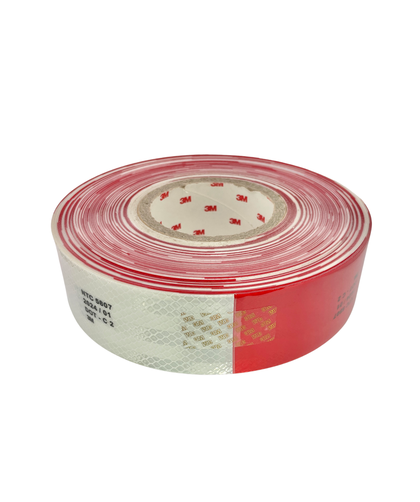 3M DOT-C2 Approved Reflective Conspicuity Tape for Trailers Red & White 2”x150’