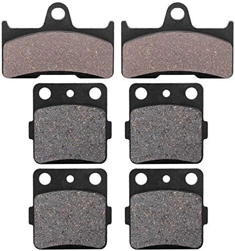 Complete Front and Rear Brake Pad Set for Yamaha 660 Grizzly 2002-2008 Models