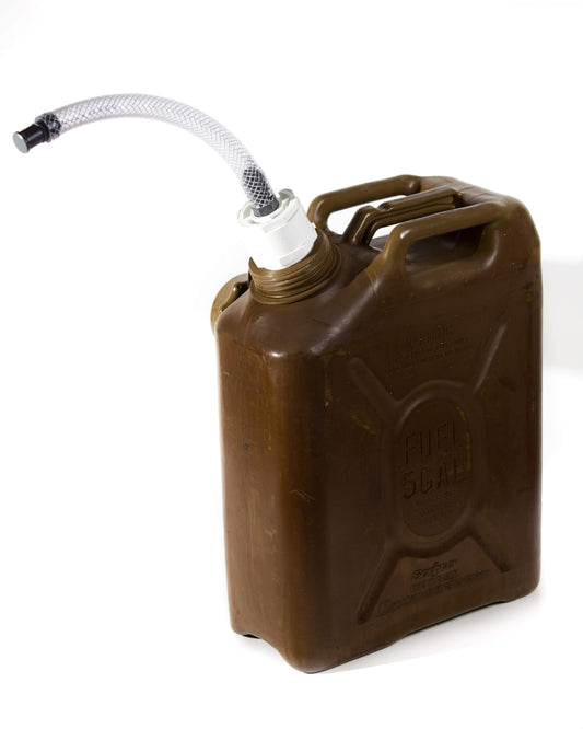 High-Flow Spout Compatible with Scepter 5 Gallon Plastic Military Fuel Cans -Easy Thread Nozzles with Filter and Dust Cap