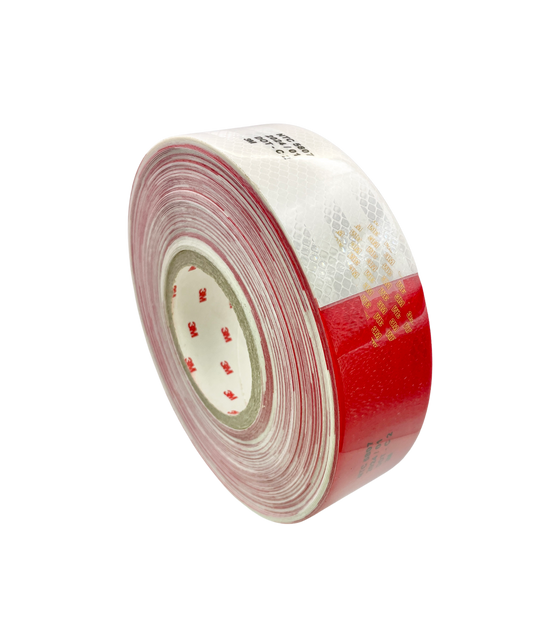 3M DOT-C2 Approved Reflective Conspicuity Tape for Trailers Red & White 2”x150’